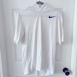 Nike Heather White / Grey Short Sleeve Hooded T-shirt